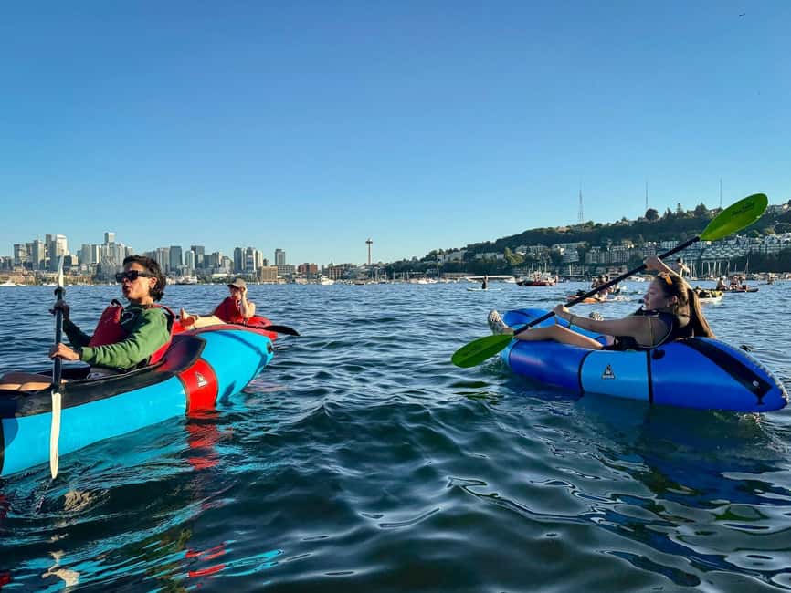 Seattle: Lake Union Kayak Tour – Small Groups, Big Views - The skyline and Space Needle: the view that hits different at water level